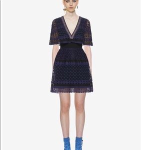 SELF-PORTRAIT Guipure Lace Cape Dress 👗